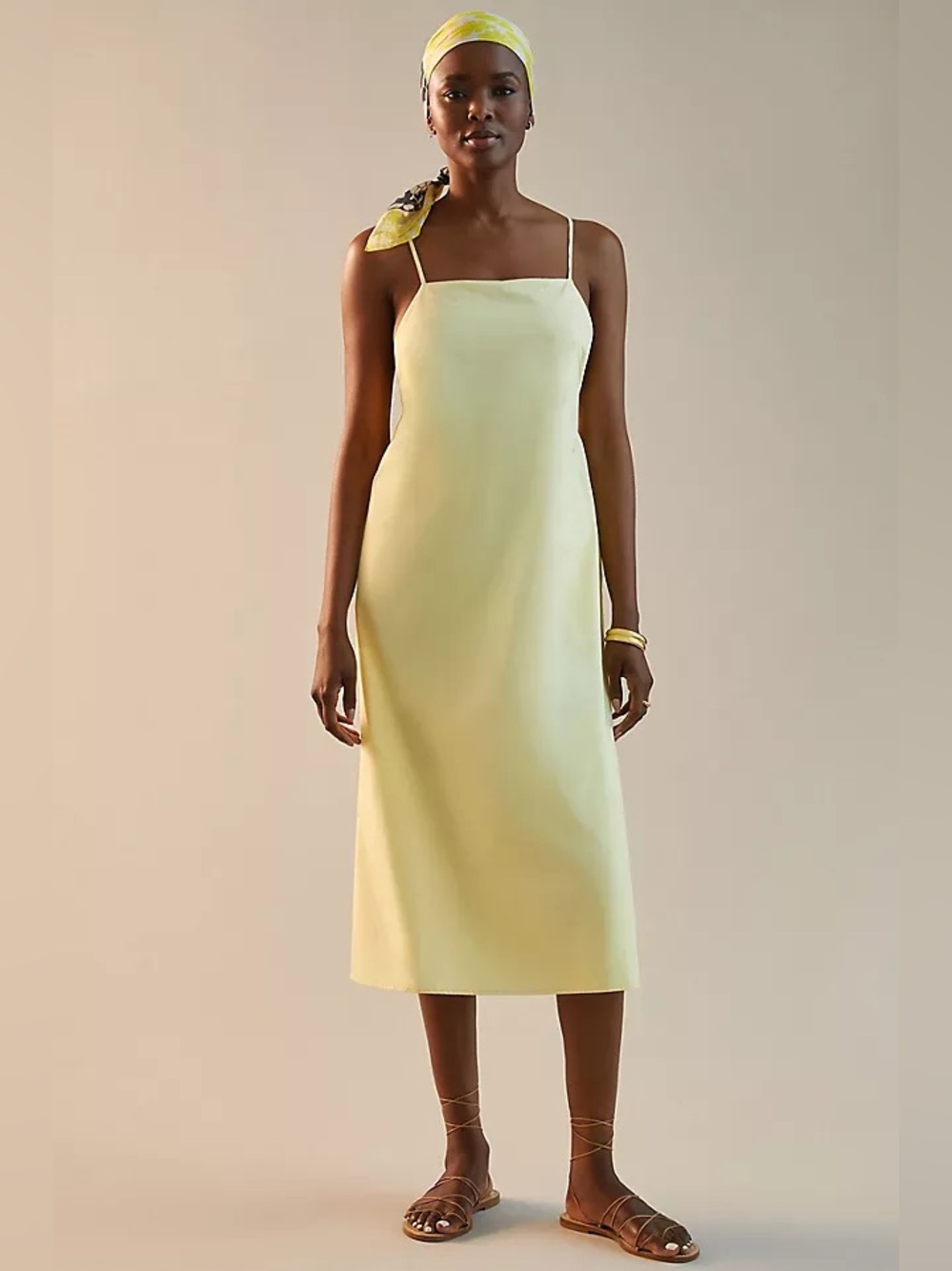 Anthropologie Sunday in Brooklyn Square-Neck Midi Dress Size Small - Picture 1 of 4